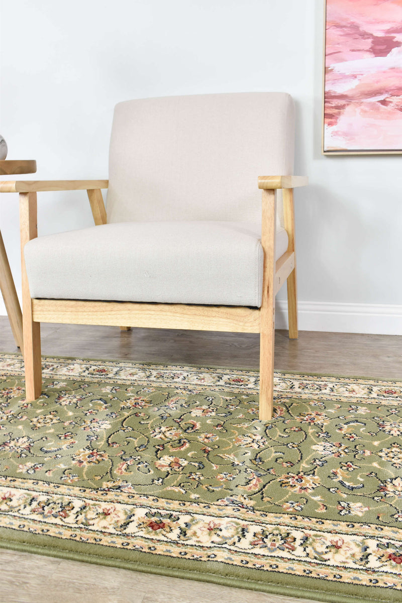 Michelan Green Runner Rug