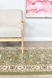 Michelan Green Runner Rug