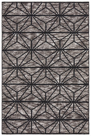 Rhythm Motif Charcoal Rug