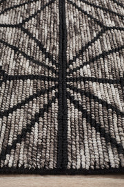 Rhythm Motif Charcoal Rug