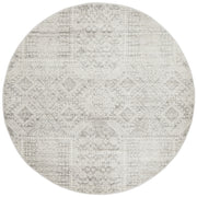Zelda Silver Grey Round Rug