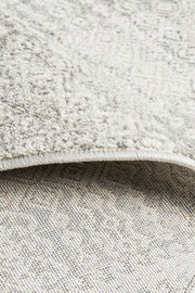 Zelda Silver Grey Round Rug