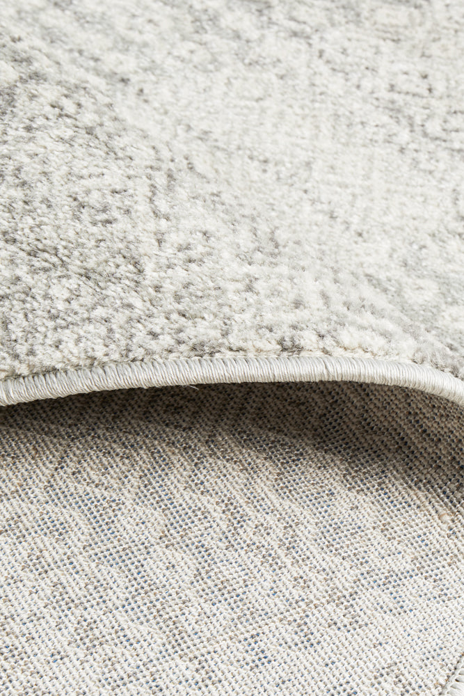 Zelda Silver Grey Round Rug