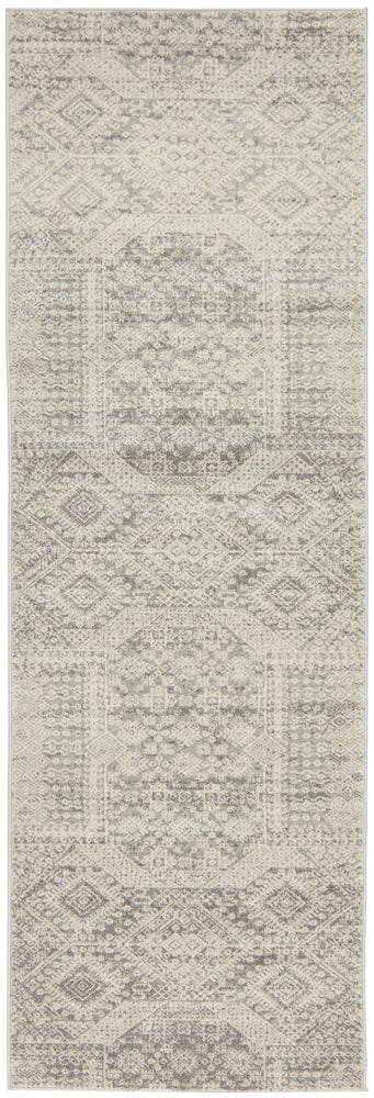 Zelda Silver Grey Runner Rug