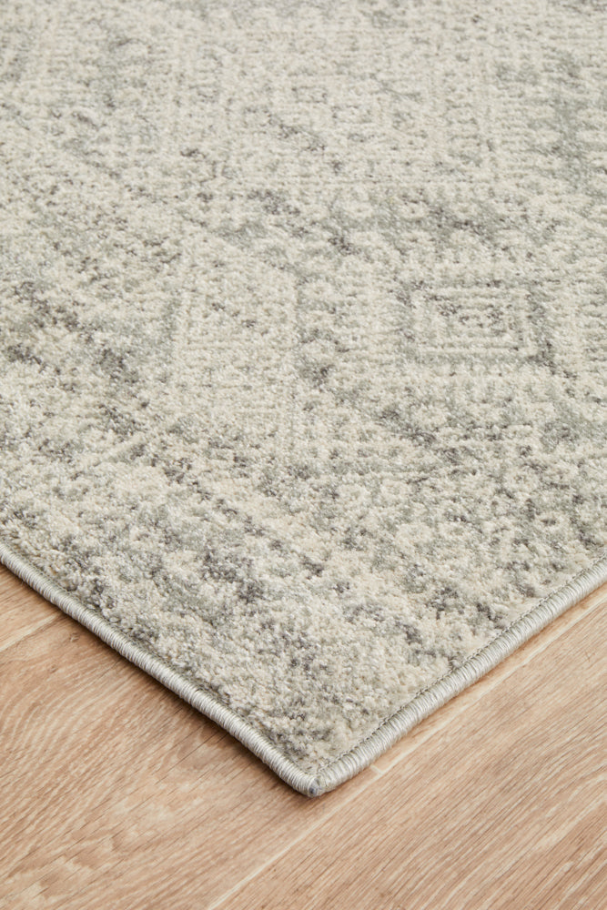 Zelda Silver Grey Runner Rug