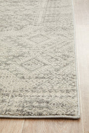 Zelda Silver Grey Runner Rug