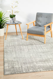 Ashley Abstract Modern Silver Grey Rug