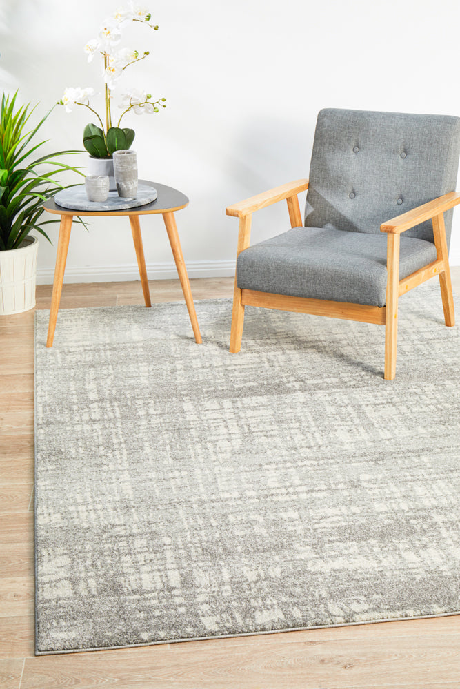 Ashley Abstract Modern Silver Grey Rug