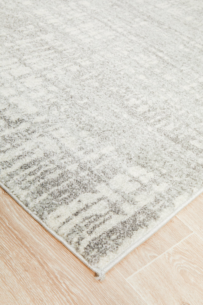 Ashley Abstract Modern Silver Grey Rug