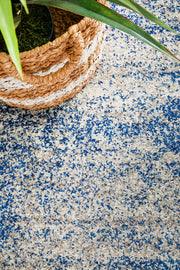 Casandra Dunescape Modern Blue Grey Runner Rug