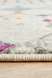 Peggy Tribal Morrocan Style Multi Round Rug