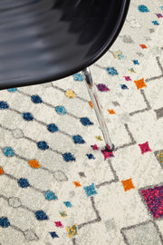 Peggy Tribal Morrocan Style Multi Round Rug