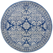 Gwyneth Stunning Transitional Navy Round Rug