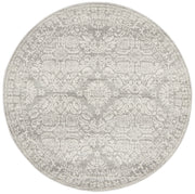 Gwyneth Stunning Transitional Silver Round Rug