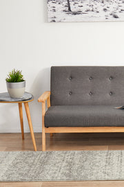 Gwyneth Stunning Transitional Silver Runner Rug