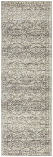 Gwyneth Stunning Transitional Silver Runner Rug