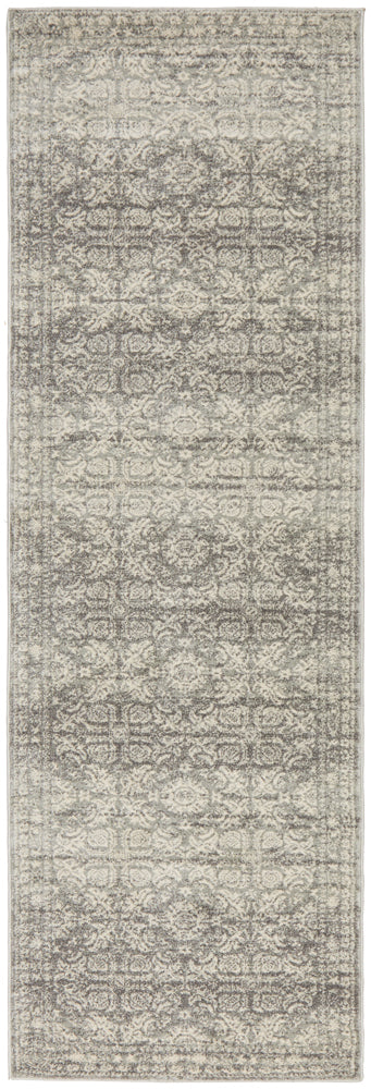 Gwyneth Stunning Transitional Silver Runner Rug