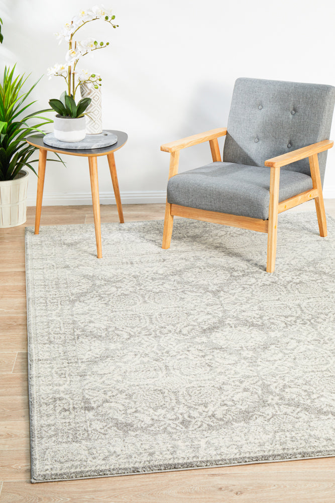 Gwyneth Stunning Transitional Silver Rug — SydneyRugsOnline