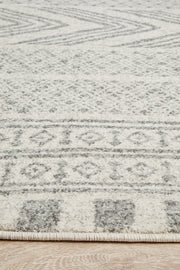 Adani  Modern Tribal Design Grey Round Rug