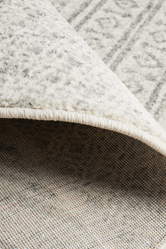 Adani  Modern Tribal Design Grey Round Rug