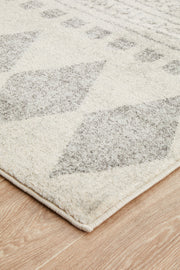 Adani  Modern Tribal Design Grey Runner Rug