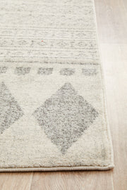 Adani  Modern Tribal Design Grey Runner Rug