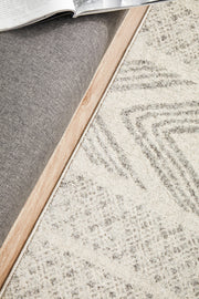 Adani  Modern Tribal Design Grey Runner Rug
