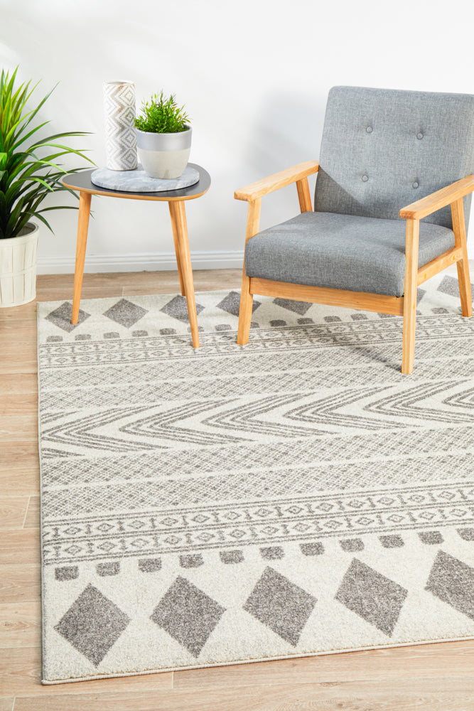 Adani  Modern Tribal Design Grey Rug