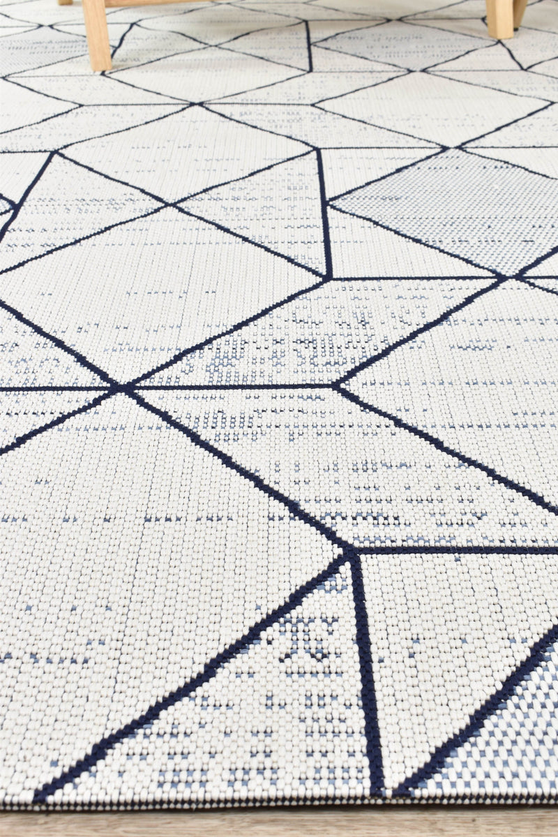 Mirada White Blue Rug