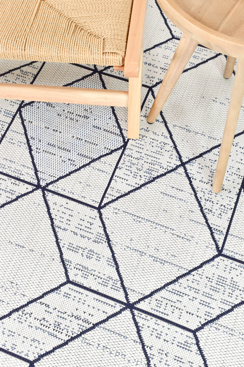 Mirada White Blue Rug