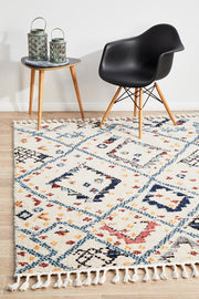 Morroco Sunset White Rug