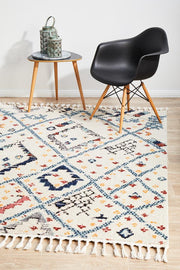 Morroco Sunset White Rug