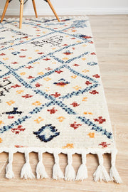 Morroco Sunset White Rug