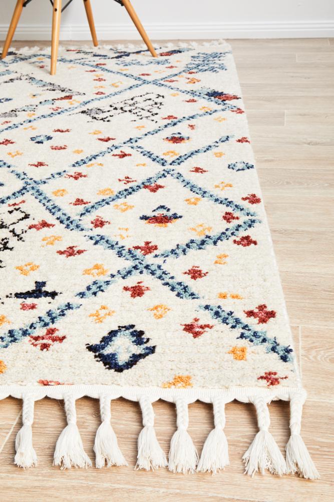 Morroco Sunset White Rug
