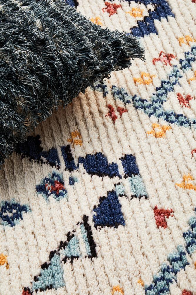 Morroco Sunset White Rug