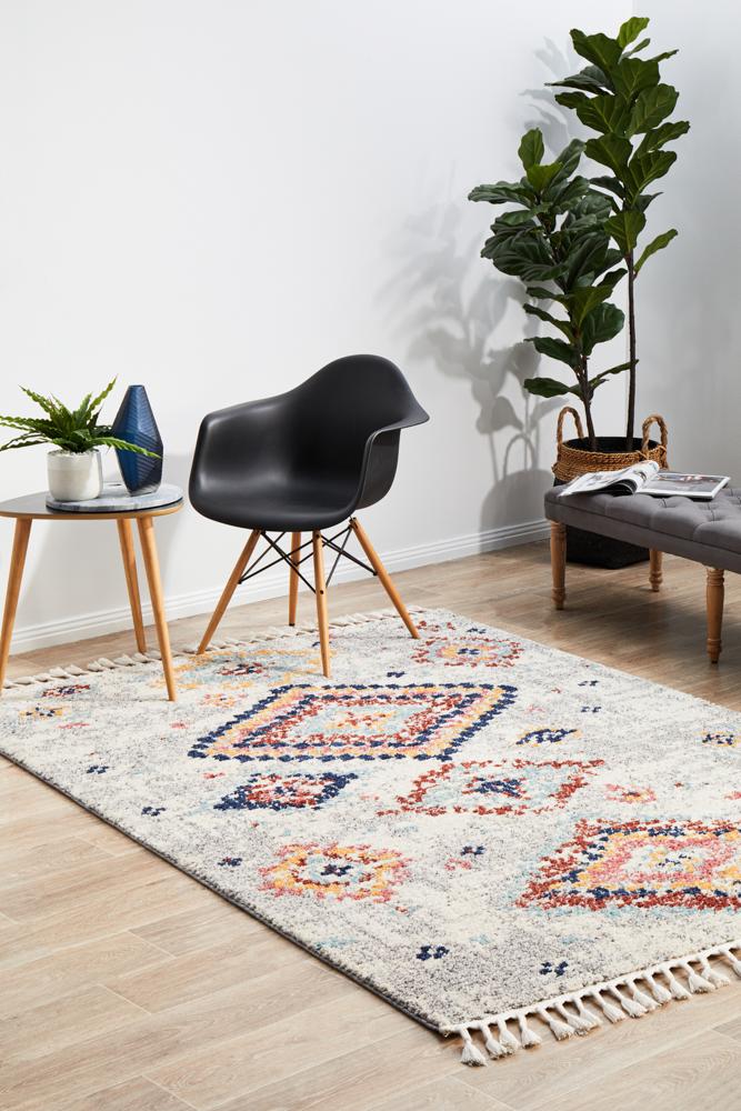 Morroco Evening Silver Rug