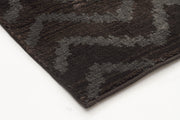 Moroccan Chevron Design Rug Brown Grey