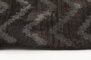 Moroccan Chevron Brown Grey Runner Uniart Rug