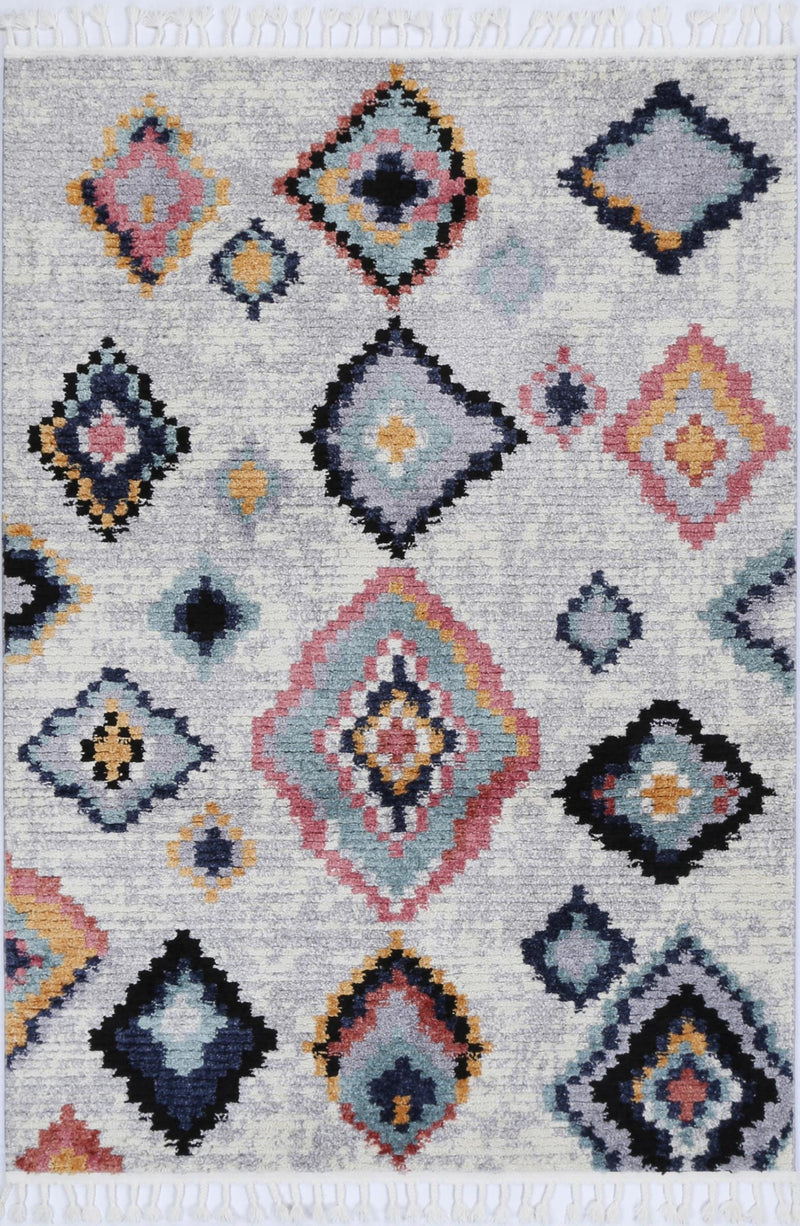 Bohemia Moroccan Tribal Ash Rug