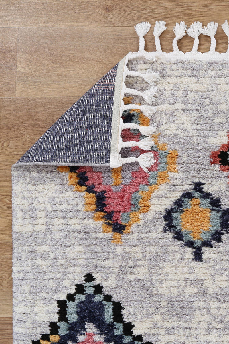 Bohemia Moroccan Tribal Ash Rug