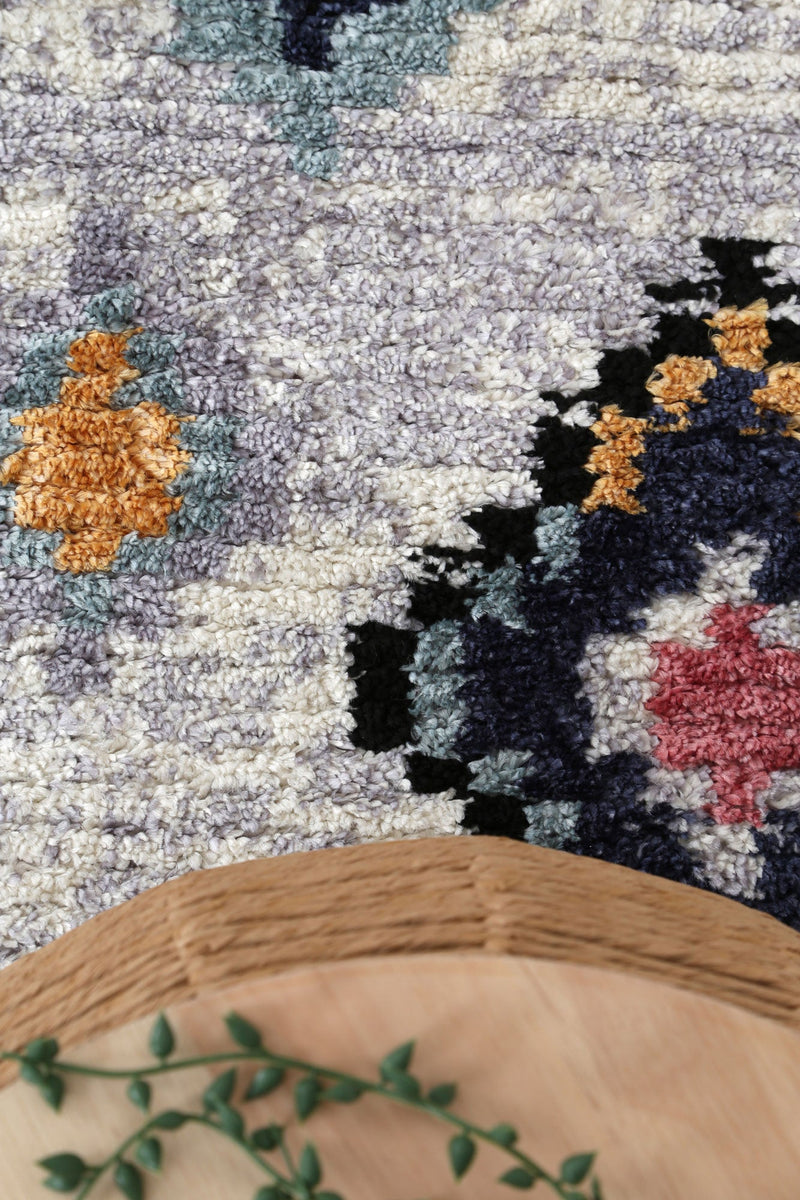 Bohemia Moroccan Tribal Ash Rug