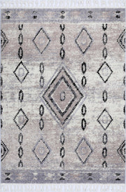 Bohemia Moroccan Tribal Diamond Ash Rug