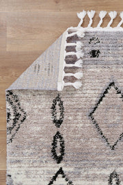 Bohemia Moroccan Tribal Diamond Ash Rug
