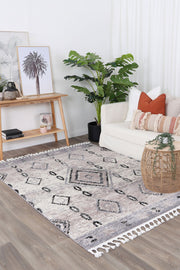 Bohemia Moroccan Tribal Diamond Ash Rug