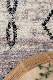 Bohemia Moroccan Tribal Diamond Ash Rug