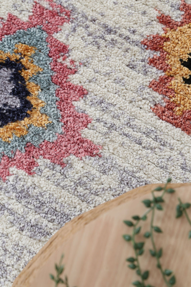 Bohemia Moroccan Tribal Tile Multi Rug