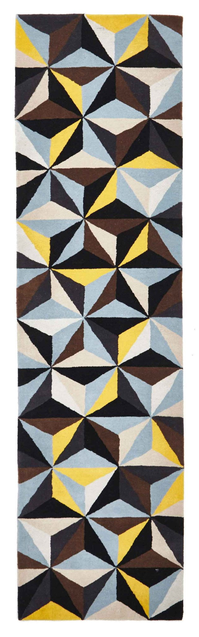 Crystal Designer Wool Blue Rug