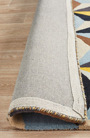 Crystal Designer Wool Blue Rug