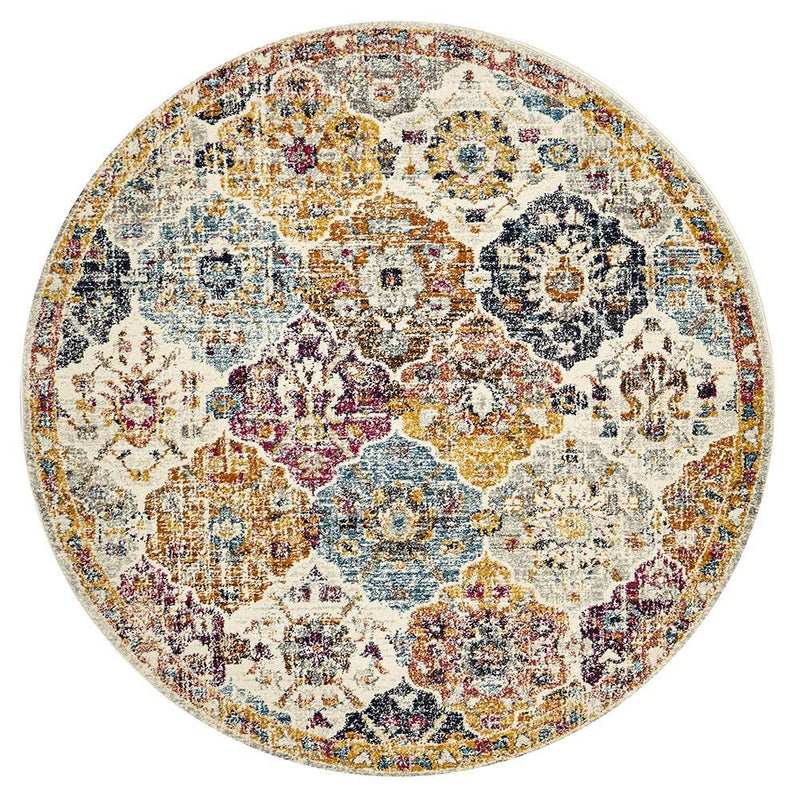 Raw Prado Rust Round Rug