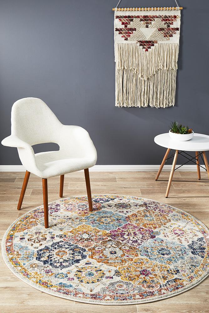 Raw Prado Rust Round Rug — SydneyRugsOnline